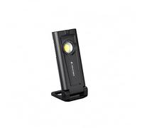 Proyector de construcción Ledlenser iF2R LED, mini, recargable, inalámbrico, IP54, 200 lúmenes, modo Flood y Spot, fijación flexible, gancho, soporte, imán, luz de proyector, operario