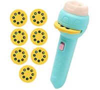 proyector de cuentos para niños|Proyector de diapositivas Linterna con 56 patrones Antorcha con animales Transportes de frutas para niños Juguetes de aprendizaje de educación temprana (3 años +)