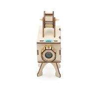 Proyector de diapositivas casero, experimento de física, madera ensamblada, enseñanza de ciencias