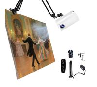 Proyector de Dibujo portátil, proyector de Arte para trazar, proyector bocetos Smart Sketcher, conexión inalámbrica en la Misma Pantalla, con Control Remoto, para bocetos y Dibujos(White,0.6m)