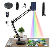 Proyector de dibujo, proyector de arte para trazar dibujos, pintura de trazado, herramienta portátil inteligente de pintura con control remoto y soporte, conectividad WiFi y USB para transferencia de