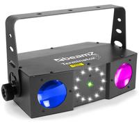 Proyector de efectos disco (3-EN-1) con Double MoonFlower Laser RG y Strobe DMX (TERMINATOR IV) - beamZ