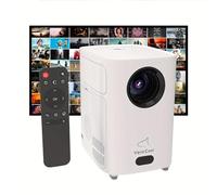 Proyector de enfoque eléctrico con WiFi e inalámbrico, VenirCool Native 720P, compatible con proyector portátil de decodificación 4K, eliminación de polvo de enfoque eléctrico y diseño de disipación