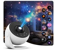 Proyector de estrella, proyector de planetario para recámara, luz nocturna ultra clara con 4K reemplazable, 13 discos Galaxy de rotación de 360 grados, luz de cielo real (actualización PRO)