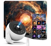 Proyector de estrella, proyector de planetario para recámara, luz nocturna ultra clara con 4K reemplazable, 13 discos Galaxy de rotación de 360 grados, luz de cielo real (versión de actualización PRO