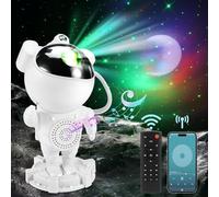 Proyector de estrellas de astronauta,Astronauta Proyector Galaxy,Luz Nocturna Infantil con Nebulosa,Rotación 360° y Mando a Distancia,lámpara estrellada para sala [Clase de eficiencia energética A+++]