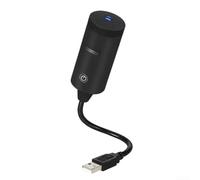 Proyector de estrellas HD con rotación flexible de 360° | Material ABS, alimentado por USB para efectos de galaxia en dormitorio, fiesta (negro)