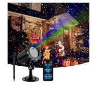 Proyector de Estrellas LED, Luz Cielo Estrellado, Luz Estrellas, Modelo RGB | Colores rojo verde azul, área 60-200 m², IP65, control remoto, ideal niños, jardín, fiesta, discoteca.