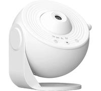 Proyector de estrellas planetario 13 en 1 con 12 discos de película, luz nocturna de nebulosa de 360°, lámpara de proyección celestial, proyector de luna, funciona con pilas, blanco, 4.4 x 4.29