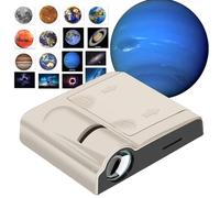Proyector de estrellas, proyector de galaxia, luz nocturna, proyector del solar con nebulosa luna planetas resplandeciente, proyector de luz de galaxia para niños y adultos