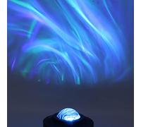 Proyector de Estrellas, Proyector de Luz Nocturna Galaxy, 8 Sonidos Naturales, Proyector de Aurora de Ruido Blanco 5 en 1, Función de Temporizador para Niños, Adultos, Sala de Juegos, Cine en Casa