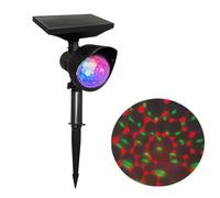 Proyector de estrellas solar RGB colorido para exteriores - Luz móvil de Navidad - Lámpara decorativa impermeable para las vacaciones (Estándar)