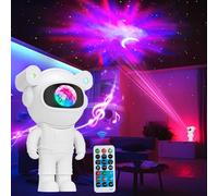 Proyector de galaxia de astronauta, proyector de estrellas para dormitorio, proyector espacial, luz nocturna con temporizador y control remoto, lámpara de cielo estrellado, decoración de habitación de