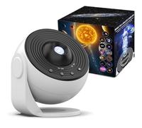 Proyector de galaxia planetario - Luz nocturna de nebulosa 13 en 1, lámpara de la Vía Láctea con luna, luces del norte, temporizador de apagado automático y control de velocidad de rotación para