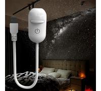 Proyector de Galaxias, Proyector de Cielo Estrellado y Luz Nocturna 2 en 1, Lámpara LED Espacial Galaxia Ajustable 360°, Iluminación Ambiental USB de Vía Láctea para Decoración de Techo (12Pcs)