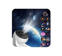Proyector de Galaxias y Estrellas Real 360° LED - Proyector Estrellas Techo con 13 Discos Planetarios, Temporizador, Luz Nocturna para Niños/Adultos, Decoración Infantil