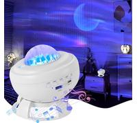 Proyector de Galaxias y Estrellas Real,Lámpara LED de Aurora Boreal con Reproductor de Música Bluetooth y 8 Animaciones Realistas,Proyector de Estrellado para Dormitorio,Regalos,Cumpleaños,Año Nuevo