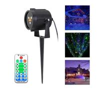 Proyector de gobos Luz de césped RGB con Cielo Estrellado Remoto IP65 for Exteriores, for Navidad, Fiesta de DJ, hogar, Patio, jardín, Escenario, proyector, lámparas de Paisaje