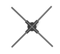 Proyector De Holograma 2K HD 3D For Publicidad, Ventilador De Pantalla, Wifi, LED, Letrero Flotante, Jugador, Tienda, Fiesta, Lámpara Decorativa (Size : 60CM)