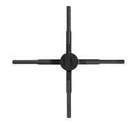 Proyector de holograma 3D de 19.68, ventilador LED giratorio con pantalla publicitaria animada con tarjeta SD