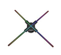 Proyector de holograma 3D de 39.37 pulgadas, pantalla 3D, luz publicitaria, arte flotante, decorativo, holográfico, exposición gráfica