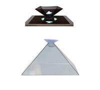 Proyector de holograma 3D para smartphone, imágenes de 360 grados, soportes de proyector 3D, proyector Py-ramid, cualquier smartphone, soporte de visualización holográfico que se conecta al teléfono