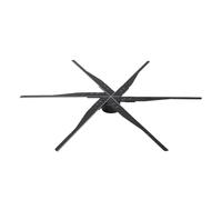 Proyector de Holograma con Ventilador 3D 85/80cm, Pantalla WiFi, Logo publicitario, lámpara Led holográfica, proyector publicitaria(85cm)