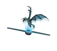 Proyector de Holograma de 43CM, proyección 3D, Imagen aérea suspendida, Ventilador eléctrico Tridimensional, máquina de Publicidad giratoria de Pantalla