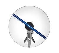 Proyector de holograma de ventilador 3D de 10.6 pulgadas, luces de publicidad remota, mini proyector de escritorio