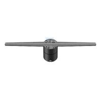 Proyector de hologramas 3D con Ventilador, 42 cm, 2 aspas, lámpara Luminosa LED con WiFi for Montaje en Pared, 224 LED Exhibición publicitaria del Festival(42 Upgrade)