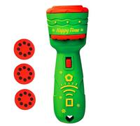 Proyector de linterna de Navidad, juguete de proyección para, antorcha portátil con imagen giratoria, accesorio de batería con material seguro, colección de regalos de vacaciones para niños e hilo