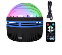 Proyector de luces boreales - Proyector de luz de estrella decorativa, proyector de luces del norte | Control remoto, luz de proyector regulable por USB para dormitorio, decoración estética de