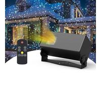 Proyector De Luces, EspectáCulo De Estrellas Con Velocidad De Movimiento Y Ciclo De Tiempo Ajustables, Alcance De ProyeccióN De 5 A 20 M Y áRea De 161 A 2152 Pies², Para Hogar, Fiestas Y Yellow