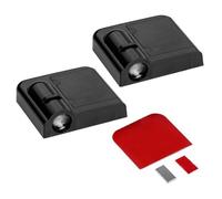 Proyector de luces LED para puerta de coche, funciona con pilas, moderno y ecológico, luz de cortesía con proyección de logotipo para coches, camiones, SUV, material ABS, 6,7 x (Tipo 1)