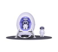 Proyector de luz de galaxia de astronauta, módulo de aterrizaje espacial, nave espacial, techo con proyección de control remoto, noche