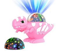 Proyector De Luz Dinosaurio Para Niños 8 Modos 360º Decoración Giratoria | Juguete Proyector Luz Dinosaurio Para Coche Dormitorio Dormir Hora De Acostarse Relajación Compañía Rosa