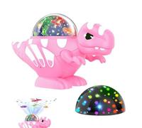 Proyector De Luz Dinosaurio Para Niños 8 Modos Decoración Giratoria 360 | Lámpara proyectora dinosaurio para interior Para Coche Dormitorio Dormir Hora De Acostarse Relajación Compañía Rosa