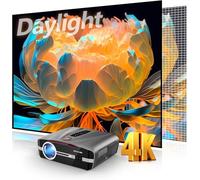 Proyector de luz diurna 4K Ultra HD 2300 High ANSI Smart Home Theater con WiFi 6, Bluetooth, NFC, aplicaciones de transmisión, proyector diurno brillante, HDR10+, enfoque automático, HDMI 2.1 ARC USB