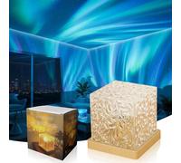 Proyector de luz nocturna Aurora Borealis mejorado 2026, proyector Aurora Dreamscape, proyector de luces del norte giratorio de 16 colores con control remoto, para fiestas, dormitorio y sala de estar