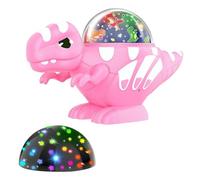 Proyector de Luz Nocturna para Niños 8 Modos Decoración Giratoria 360 | Proyector de Dinosaurio con Luz Nocturna Para Coche Dormitorio Dormir Hora De Acostarse Relajación Compañía Rosa