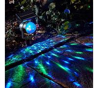 Proyector de luz para exteriores, panel solar impermeable al aire libre, lámpara de proyector de hadas LED para festival, iluminación decorativa para fiesta de Navidad