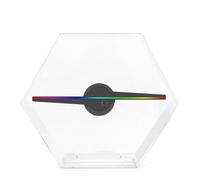 Proyector de Pantalla holográfica publicitaria 3D de 30 cm, luz holográfica, Ventilador, WiFi, vídeos, lámpara LED con Cuentas Sin demora