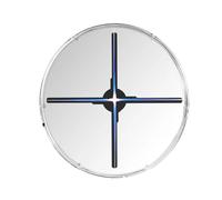 Proyector de Pantalla LED holográfica 3D con Ventilador for Publicidad en Tiendas, Mini Letrero holográfico 3D con Efecto Brillante Amplio ángulo de visión(65CM with Cover)