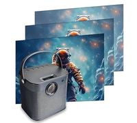 Proyector de películas con Sistema Android, 1080P Full HD Smart Video Projector con WiFi y Bluetooth para Interior y Exterior, Compatible con teléfono/portátil/TV Stick/USB Drive/Juego/Audio,Grafito