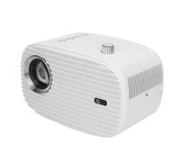 Proyector de Películas de Cine en Casa Portátil, Mini Proyector WiFi Multipuerto 1080P Proyección Síncrona Vívida para Tableta para Juego (Enchufe de la UE)