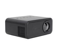 Proyector de Películas de Cine en Casa, Proyector LCD TFT Portátil de 1080P, Proyección de Pantalla Inalámbrica con Cable para iOS, Android, Altavoz Incorporado (Black)