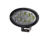 HELLA 1GA 996 761-011 LED-Faro de trabajo - Oval 100 Gen. II - 24/12V | 4400 lm - montaje/atornillado - soporte de montaje orientable - iluminación de gran alcance - Conector: conector alemán