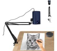 Proyector de trazado portátil con soporte y control remoto para dibujar, dibujar y pintar sobre lienzo o pared, compatible con USB y smartphone, ideal para niños y artistas