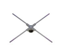 Proyector de Ventilador 3D Naked Eye, máquina publicitaria holográfica de imágenes aéreas, luz LED giratoria sin Pantalla Amplio ángulo de visión