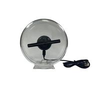 Proyector de Ventilador con Holograma 3D Ventilador Holográfico 3D De 10 Cm/4,1 Pulgadas con Cubierta Transparente, Adorno, Máquina Publicitaria Holográfica De 128 LED For Navidad Y Halloween